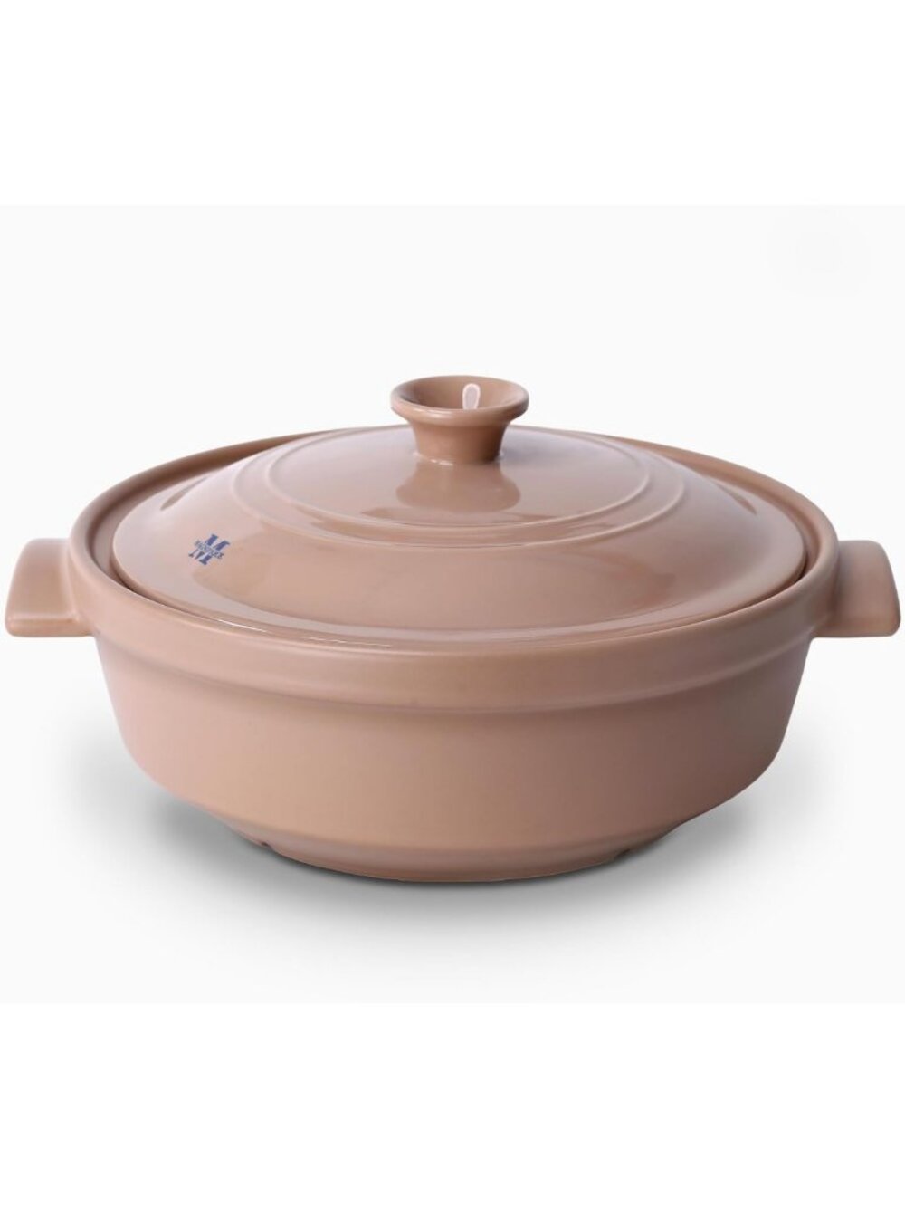 5 Quart Natural Clay Cooking Pot with Lid - Non-Toxic Ceramic Casserole Dish for